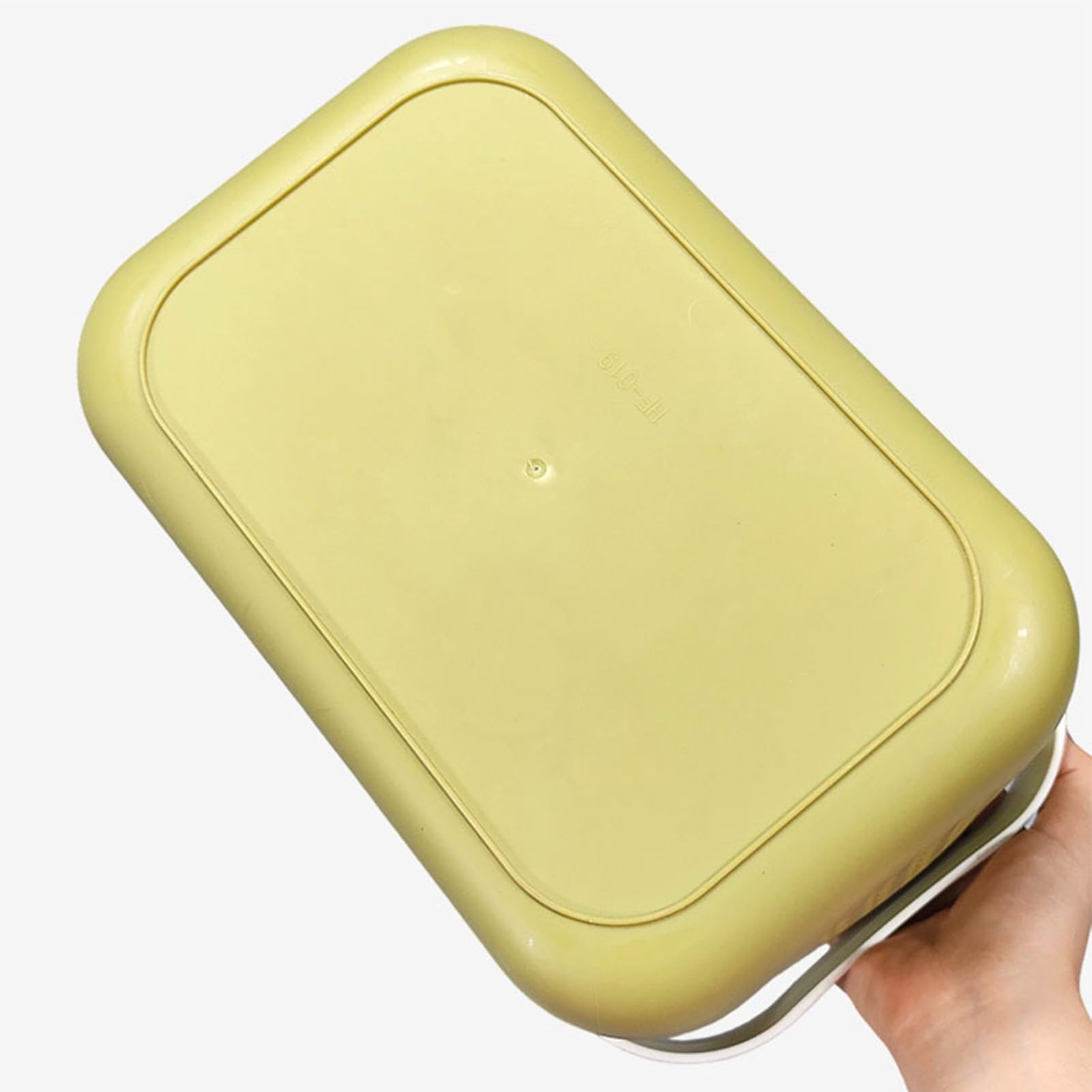 Asixxsix Cestino per Raccolta in Plastica da 3 Pezzi, Cestello Portaoggetti Rettangolare Impilabile con Manici Robusti per Raccogliere Verdure, Frutta e Bacche, Cucina da Giardino