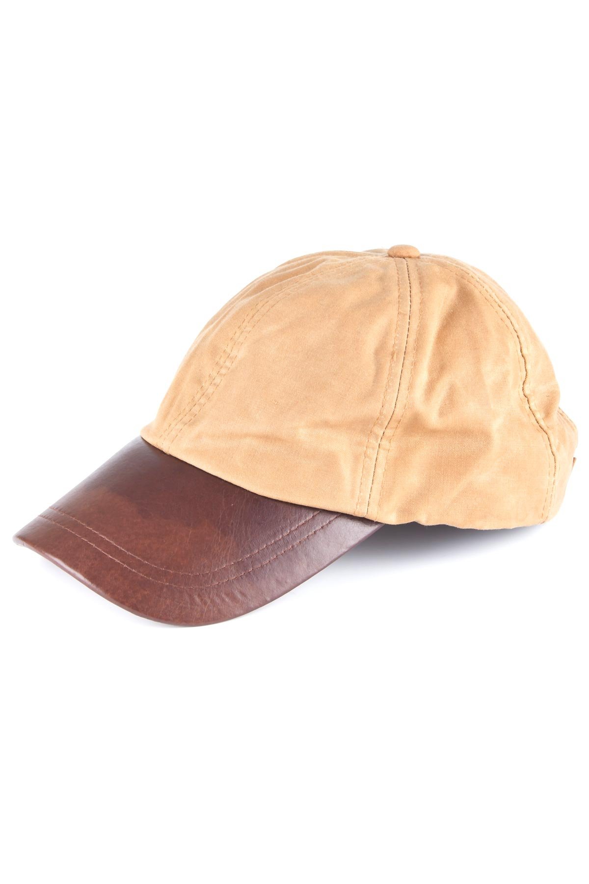 Rydale Waxed Baseball Cap with Leather Peak Tan
