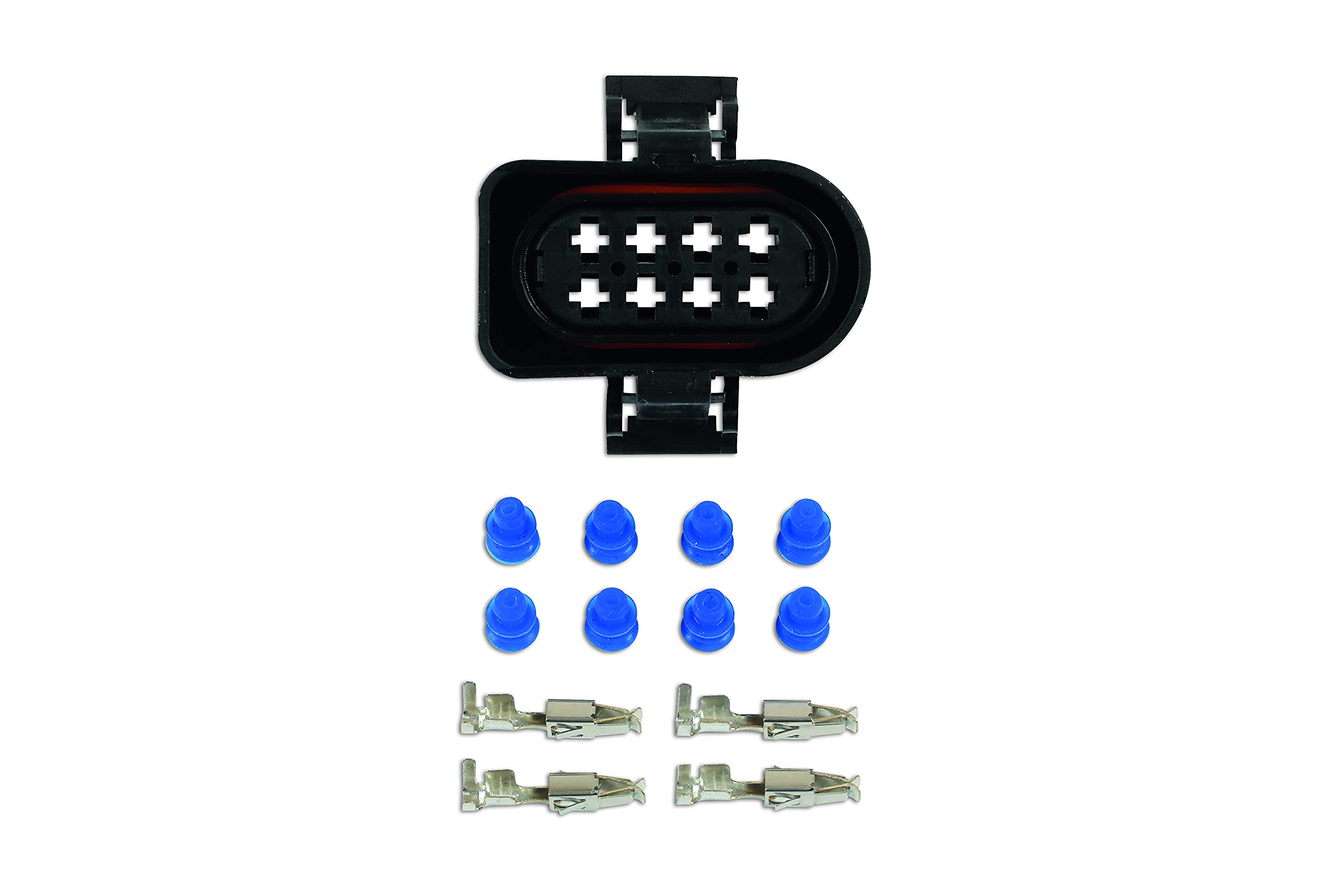 CONNECT 37386 Electrical Female Connector 2.8mm 8 Pin Kit 85pc For VW Vehicles