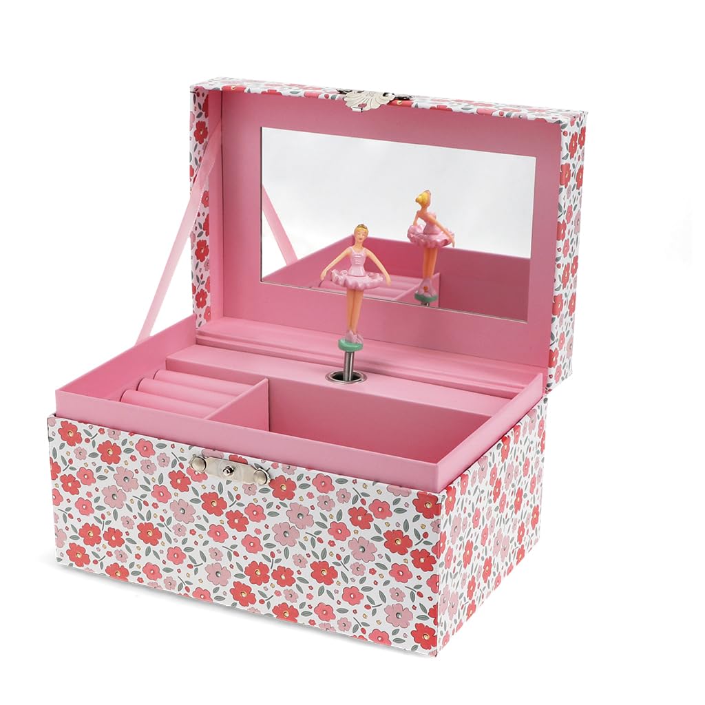 Rex London Musical jewellery box - Pink Tilde