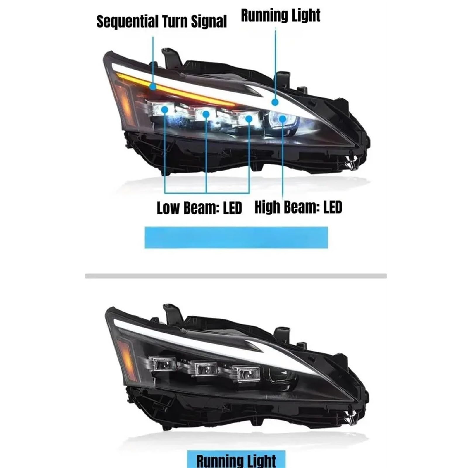 CT200 (2013-2017) LEDヘッドライト　レクサス Amazon | ヘッドライトアセンブリと互換性レクサス CT200h 2013