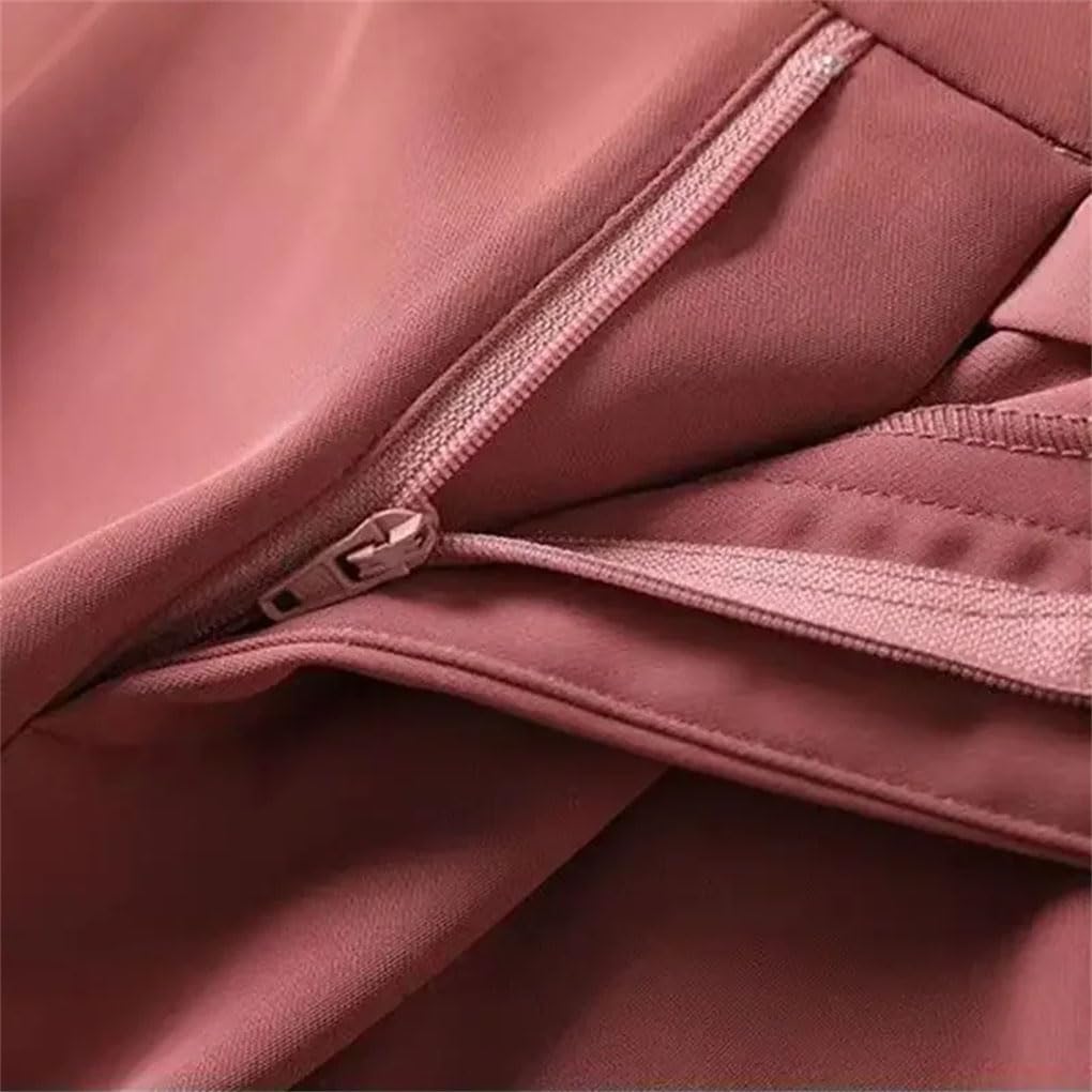 Short décontracté taille haute pour femme avec poche et bouton