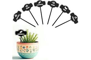 6 Piece Laser Cut Metal Herb Garden Sign