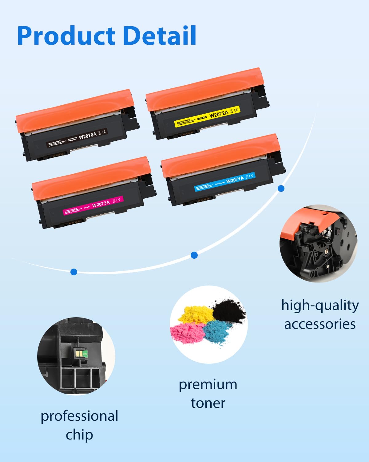 MYCARTRIDGE Kompatibel für HP 117A Toner Set Ersatz für HP Color Laser MFP 178nwg 179fwg 178nw 150nw 179fnw 150a W2070A W2071A W2072A W2073A (Schwarz Cyan Gelb Magenta, 4er-Pack)