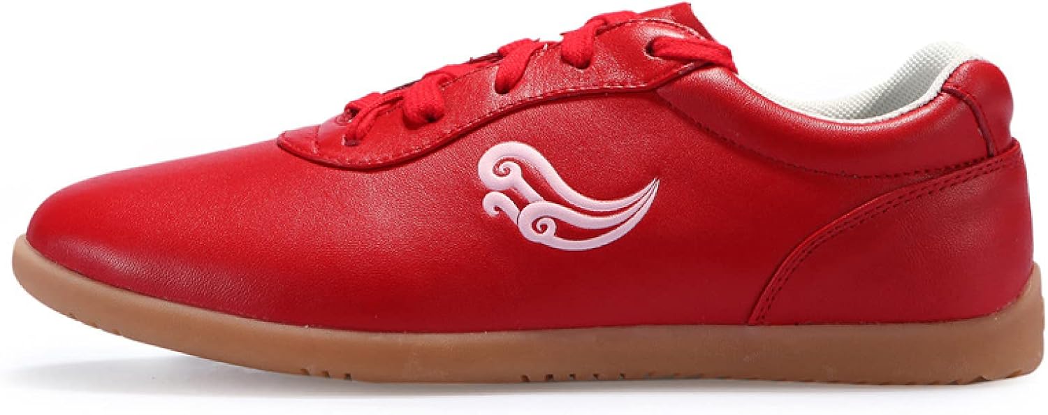 Martial Arts Shoes Tai Chi Shoes Taekwondo Shoes Kung Fu Shoes Non-slip Shoes,Red-37