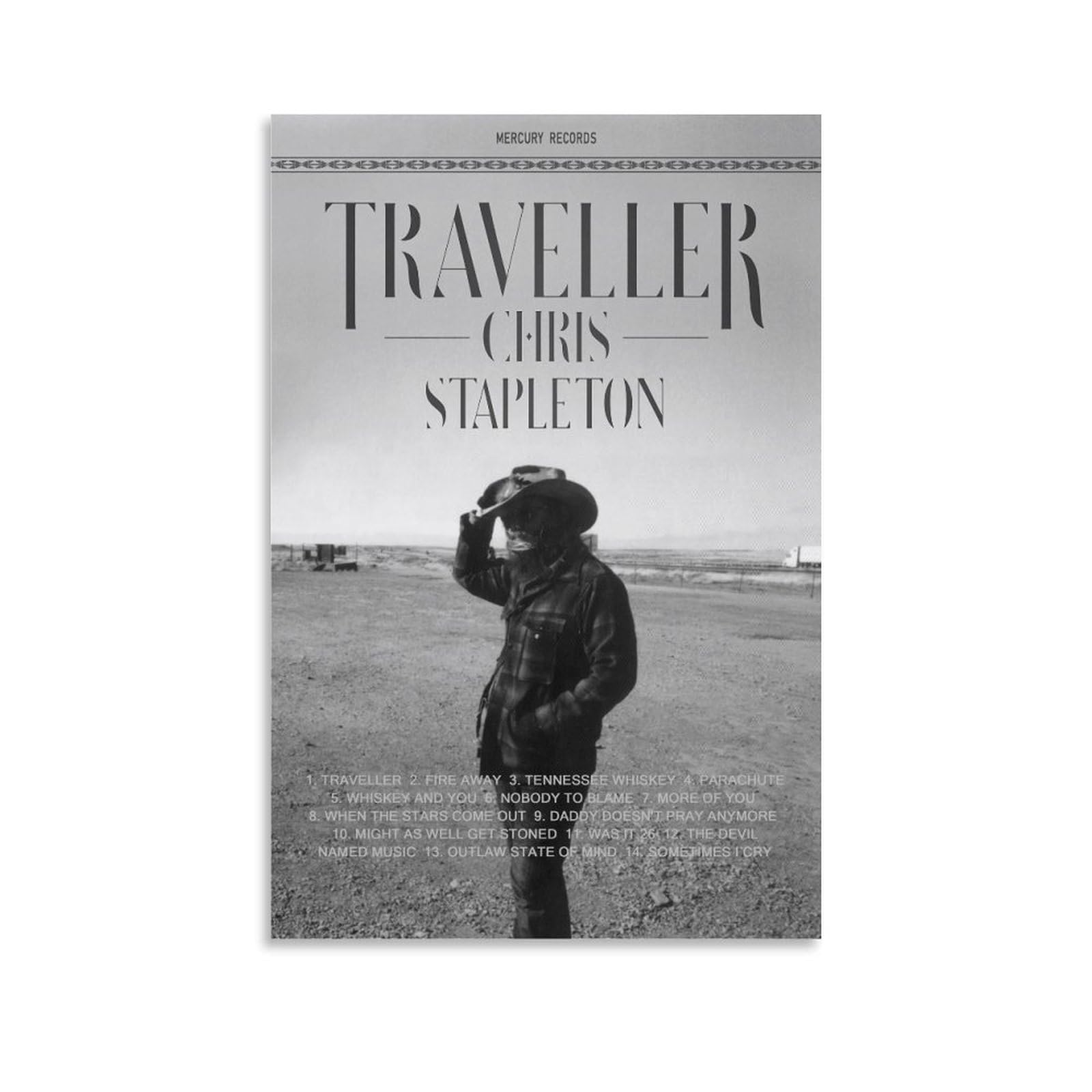 Chris Stapleton Traveller Canvas: Rustic Soul for Your Walls