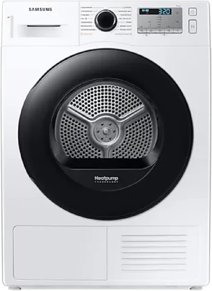 Samsung Asciugatrice Crystal EcoDry DV80TA220AH, 8 kg, Pompa di calore, Carica Frontale, Oblò Reversibile, 60l x 85h x 60p cm Samsung Asciugatrice Crystal EcoDry DV80TA220AH, 8 kg, Pompa di calore, Carica Frontale, Oblò Reversibile, 60l x 85h x 60p cm