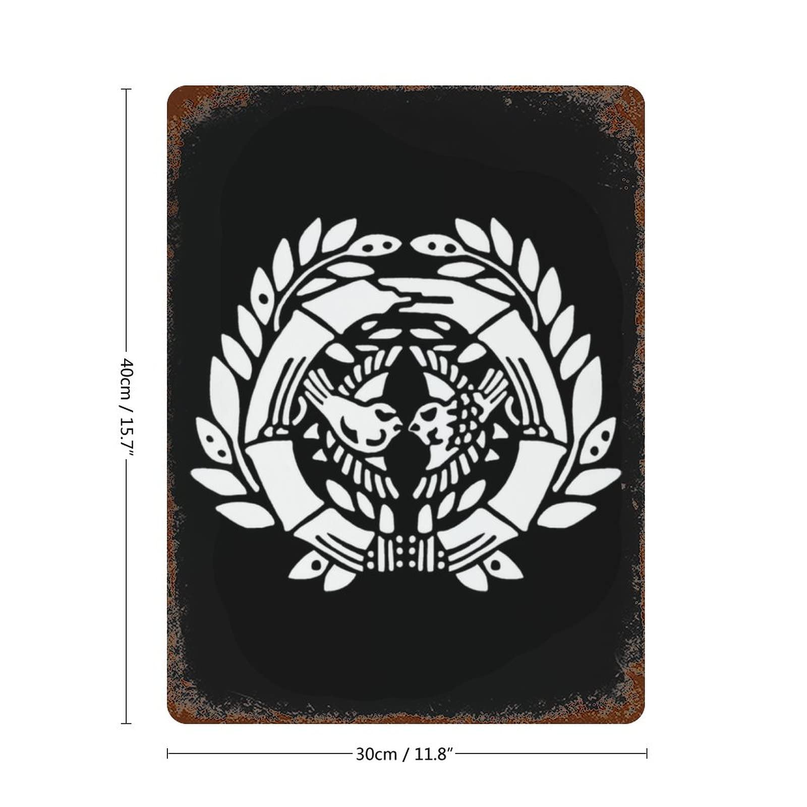 Amazon.co.jp: 戦国武将 伊達政宗 家紋 家徽 ブリキの看板