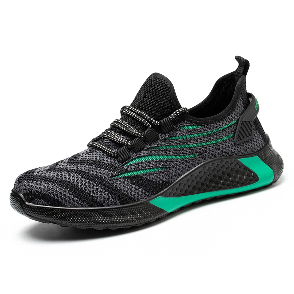 KTDYG Sicherheitsschuhe Herren Damen Arbeitsschuhe Leicht Sportlich Schutzschuhe Stahlkappe Sneaker