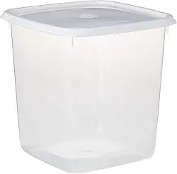 Sanremo - Pote Plástico Retangular de 7 Litros, Linha Fácil