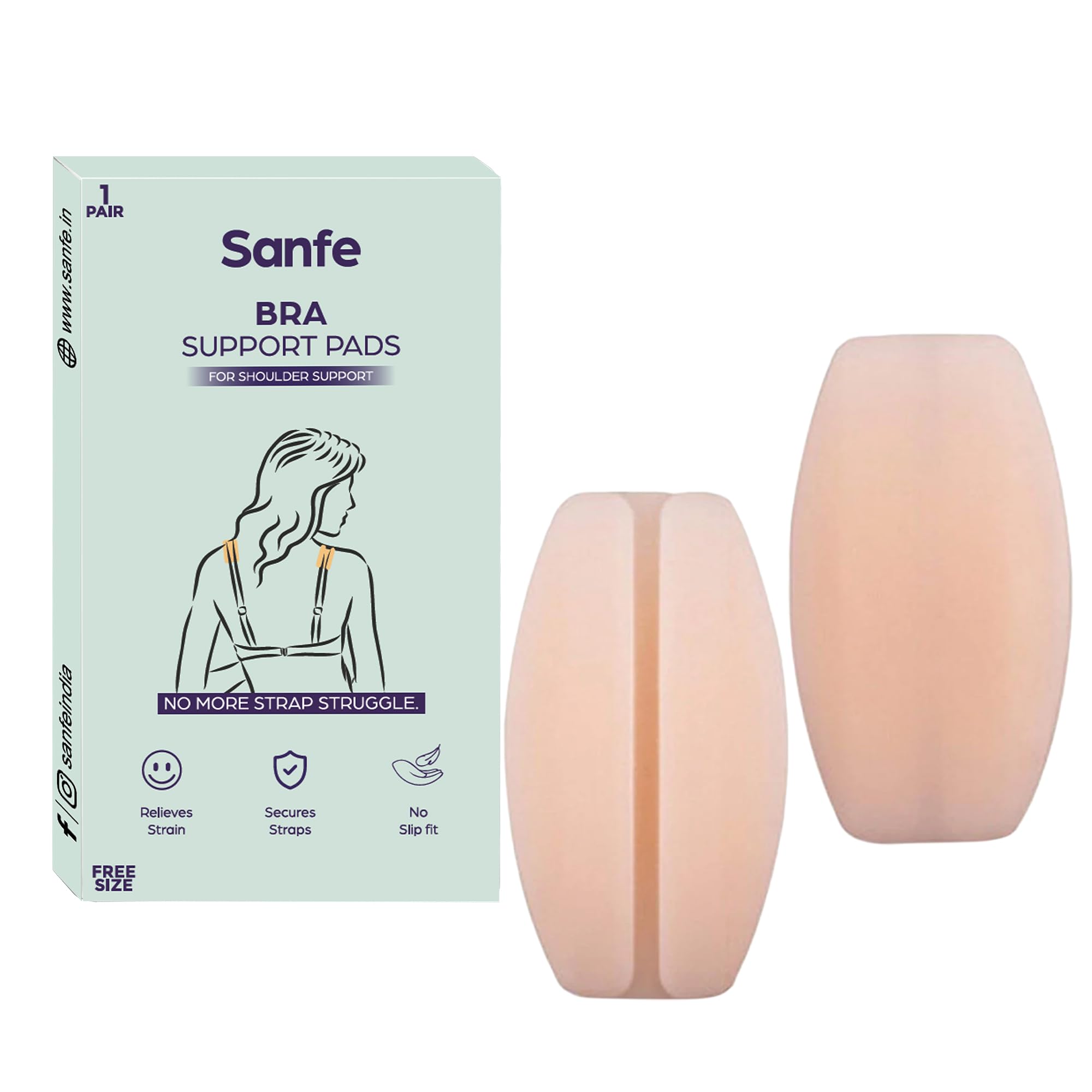 Shoulder Pads for Bra Straps | Anti-Slip Cushions for Comfort | Prevent Strap Marks & Slipping | Soft, Lightweight & Discreet | Adjustable Fit | Everyday Use | Pack of 2-image-5
