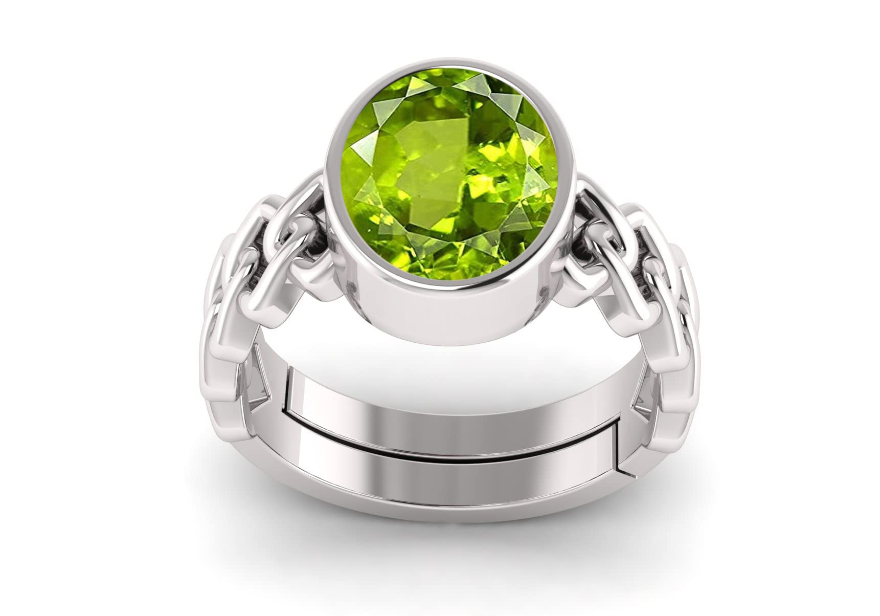 TODANI JEMS 14.25 Ratti 13.60 Carat Certified Natural Green Peridot Gemstone Adjustable Ring/Anguthi for Men and Women (B09Y5WHXZ9) Amazon Price History, Amazon Price Tracker