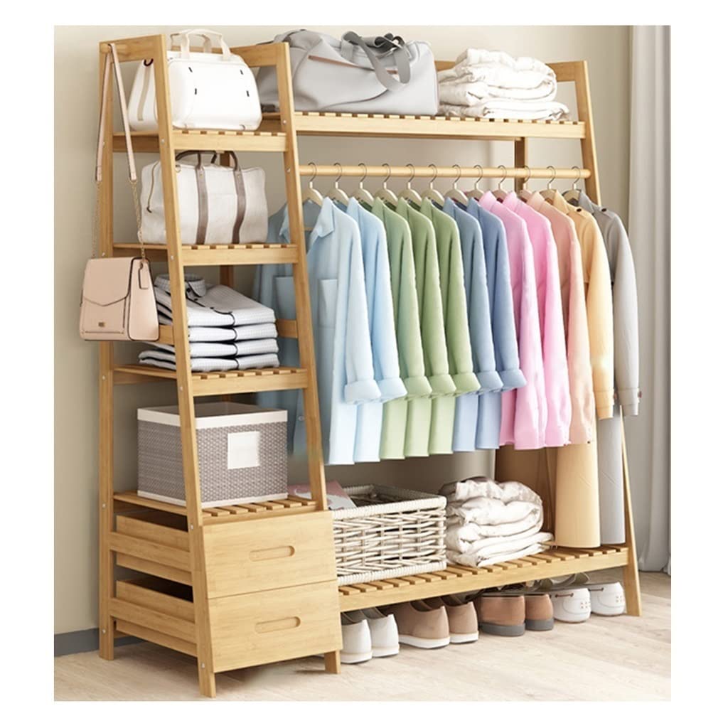Meuble de rangement en bambou pour remédier au manque de place du placard