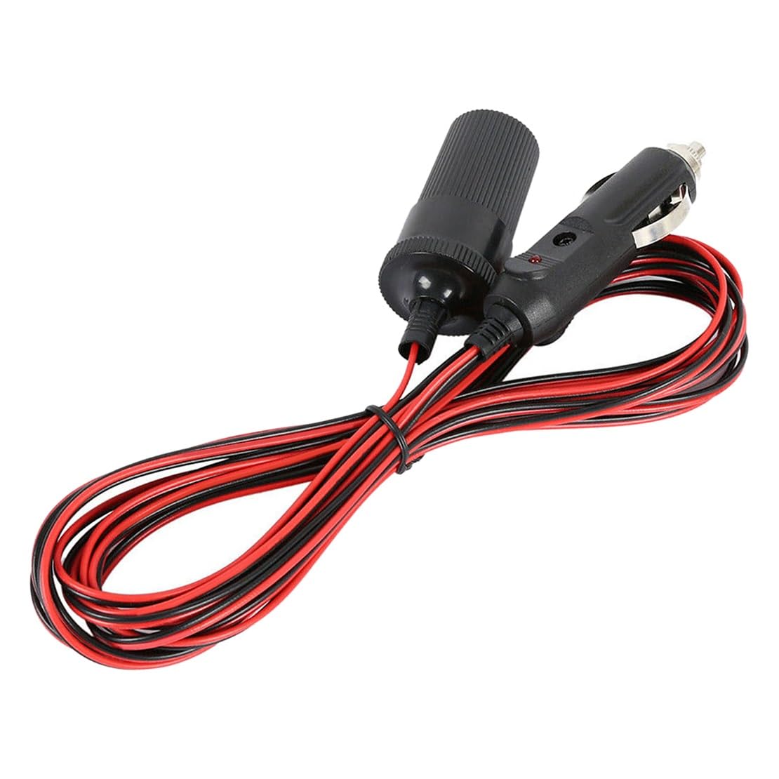 [Części samochodowe] 12V 16 stóp gniazdo do zapalniczki samochodowej przedłużacz adapter do kabla wtyczka Heavy Duty [Łatwe do wymiany]