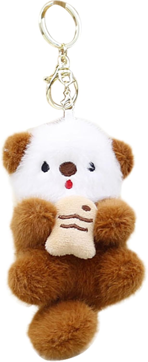 New Cute Otter Keychain Charm & Bag Charm - Adorable Keychain Ring for Bags Otter stuff