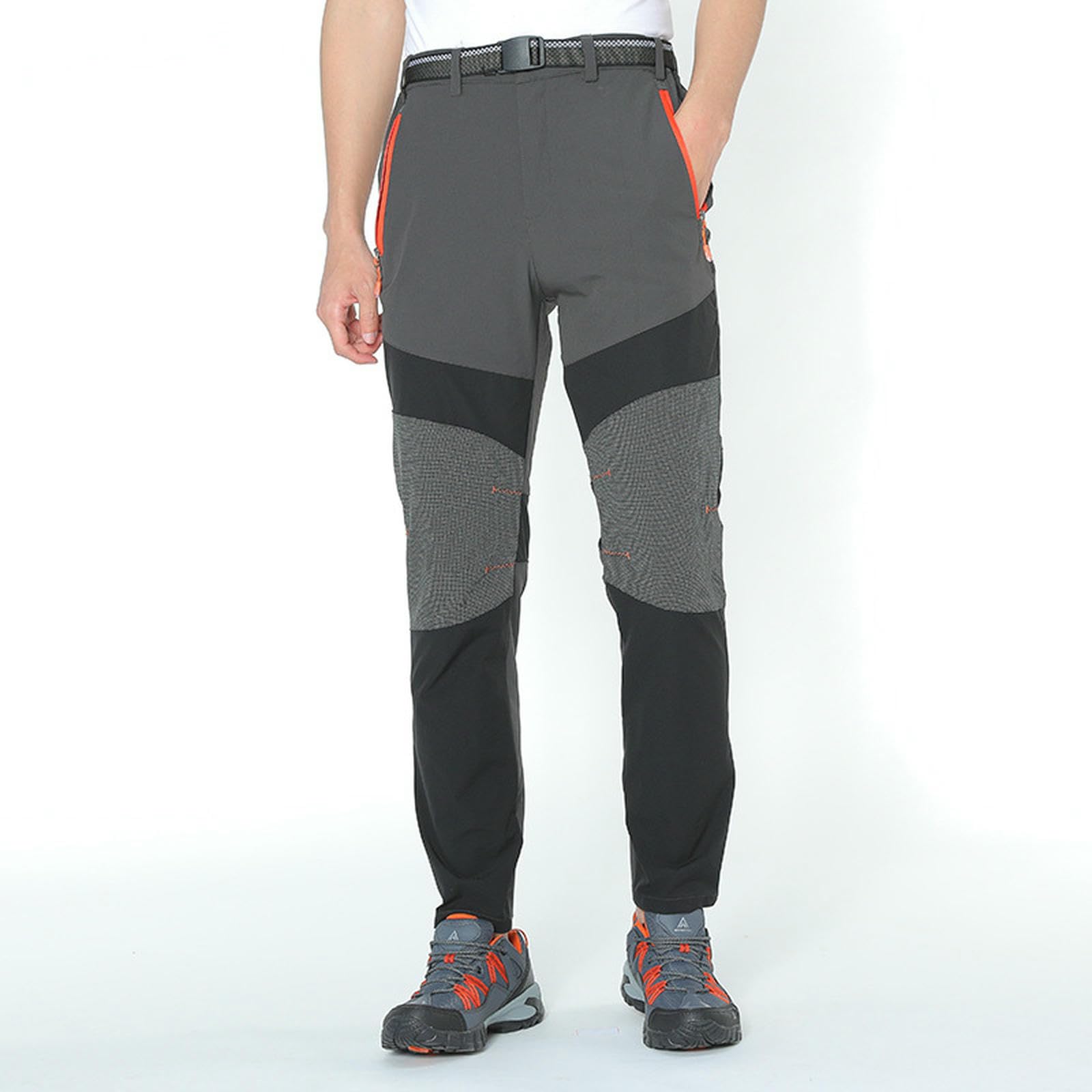Pantaloni da Esterno di Grandi Dimensioni per Uomini E Donne Casual Giuntura A Tre Resistenti-Khaki Femmina-m