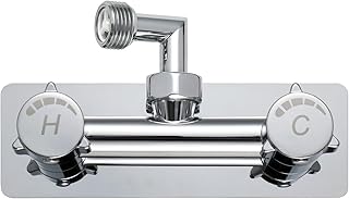 G-Sunny All Metal RV Exterior Shower Faucet,4" RV Shower Faucet Replacement,RV Outdoor Shower Valve, for Exterior Shower Boxes (Chrome)