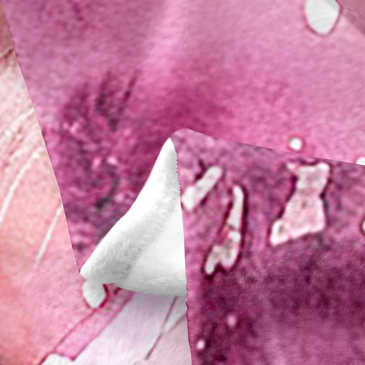 Horse Printeed Fleece Throw Blanket Super Soft Cozy Pink Purple Floral Flannel Blanket for Kids Women Adults Watercolor Horse Plush Blanket Animals Fuzzy Blanket for Sofa Bed Couch(60x80 Inches)