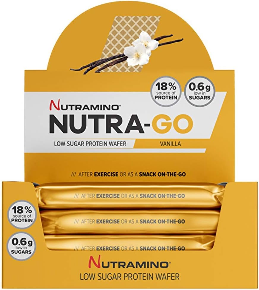 Nutra-Go Low Sugar Protein Wafer, Vanilla, 12 x 39 g