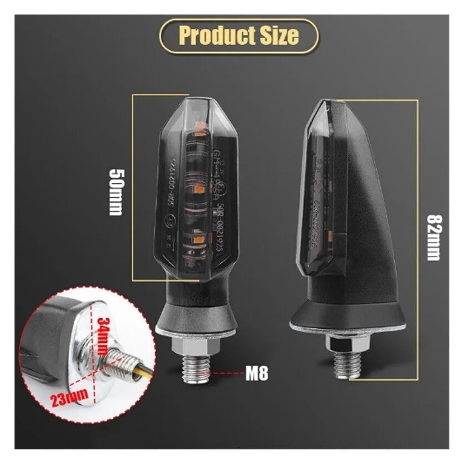 Clignotant LED pour Moto Clignotant Indicateurs
