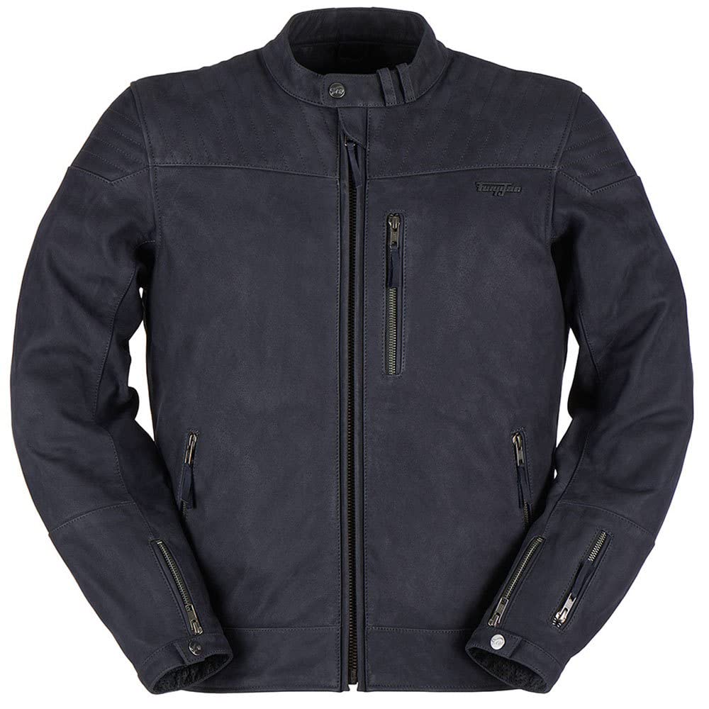 Furygan Clint Evo Veste de Moto Homme - Triples Couture - Légère & Respirante - Protection D30 épaules et Coudes, Couleur Noir ou Bleu, Differentes Tailles.