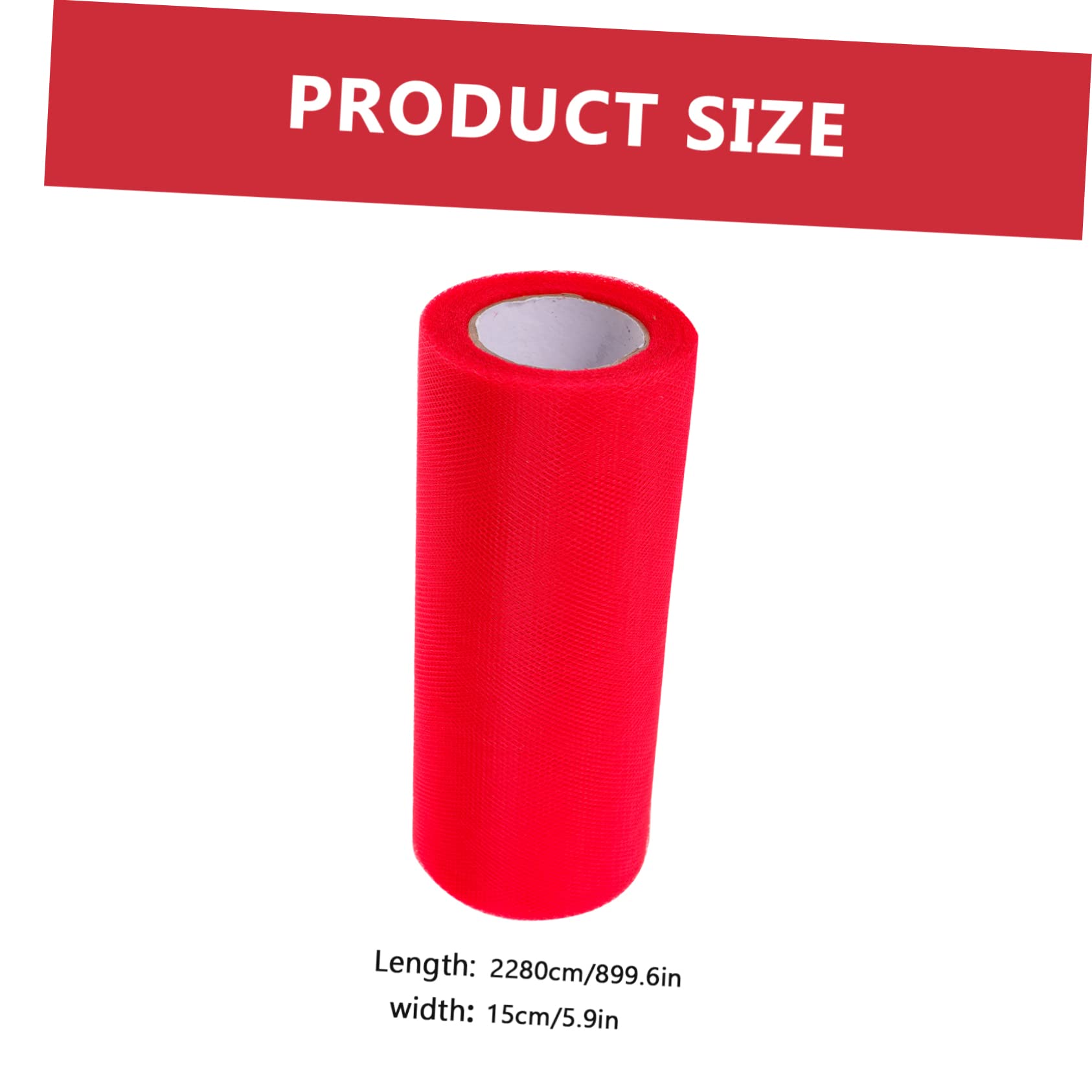 4 Rolls Tulle Roll Mesh Roll Decor Ribbon Large Welcome Stencil Netting Fabric Tulle Organza Fabric Tulle Delicate Tulle Fabric DIY Tulle DIY Tulle Fabric Polyester Red HOODANCOS