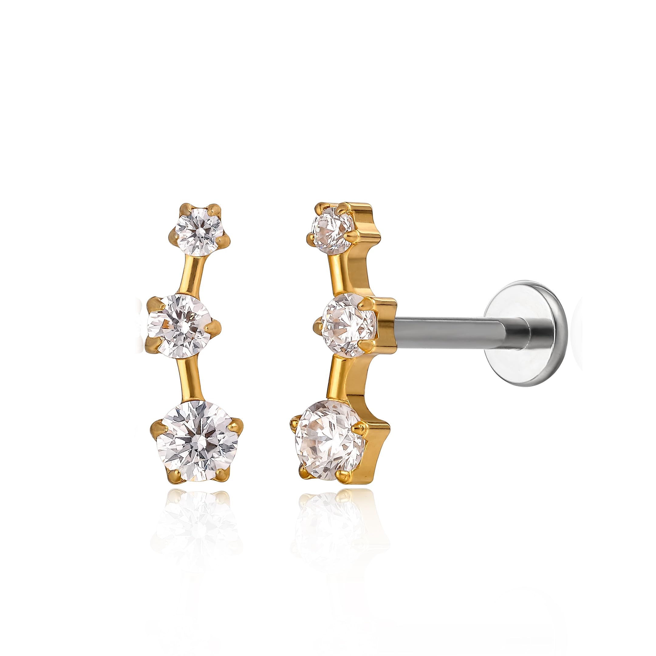 Piercing In Titanio Limerencia 18G - Per Labbra, Naso, Cartilagine, Con 3 Misure Di Barra - Foto 8