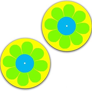 DJ One Pair DJ Y2K Hippy Flower Power #1 Hippie Scratch Pad Vinyl Memorabilia 7