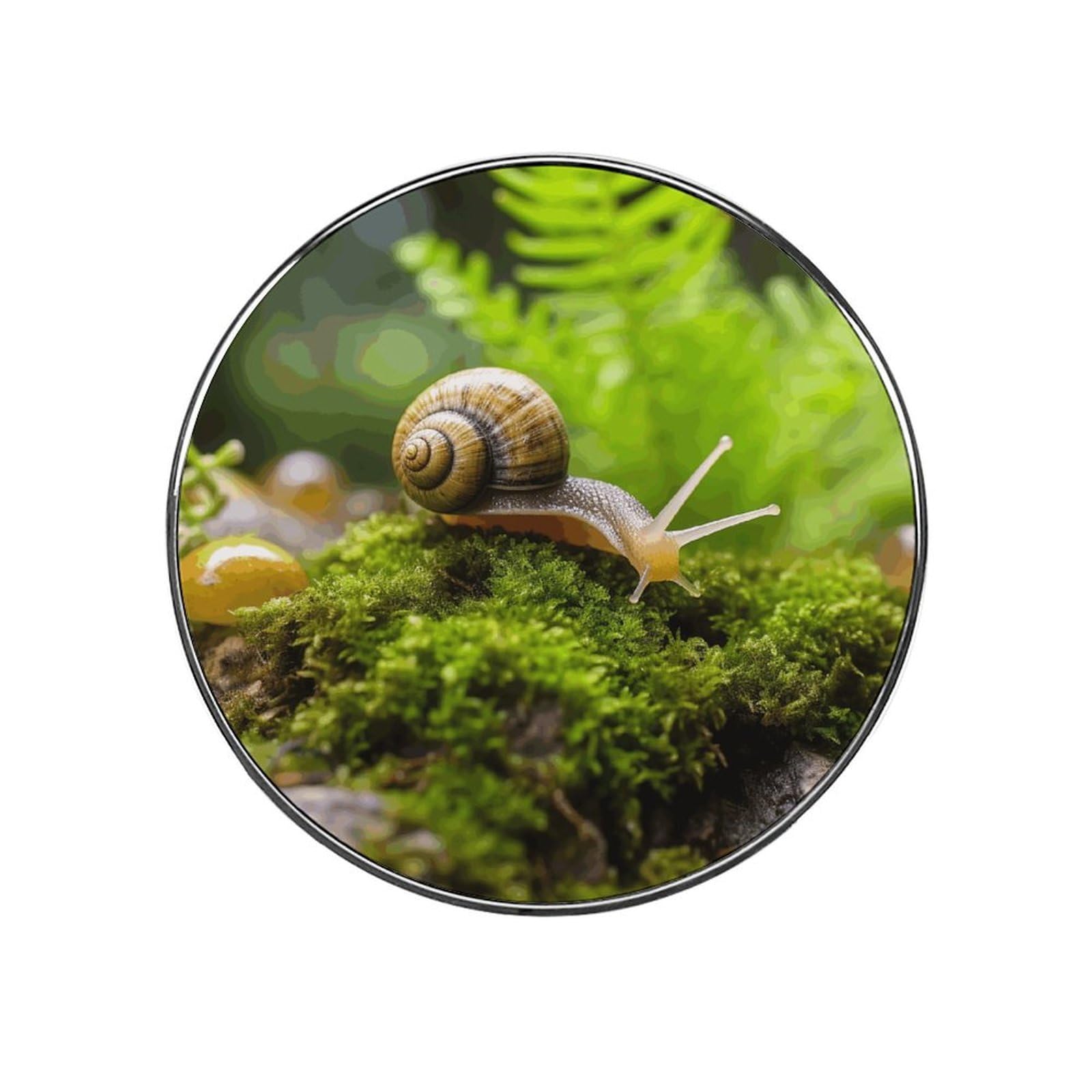 Adfgyerh Style Snail Crawling Refrigerator Magnets Circular Design，Stickers Home Decorations，Fridge Magnets For Fridge Plant Lovers Kitchen Office Locker Whiteboard Car Garage Decor.