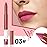 evpct Dusty Rose Lip Liner Crayon Pencils Set for Women, Purple Beige Matte Lip Stick Crayon Long Lasting, Lips Pencil Liner and Lipstick Set, Lipliner Pencil, 24 Hours Lipstick, Built-in Sharpener 03