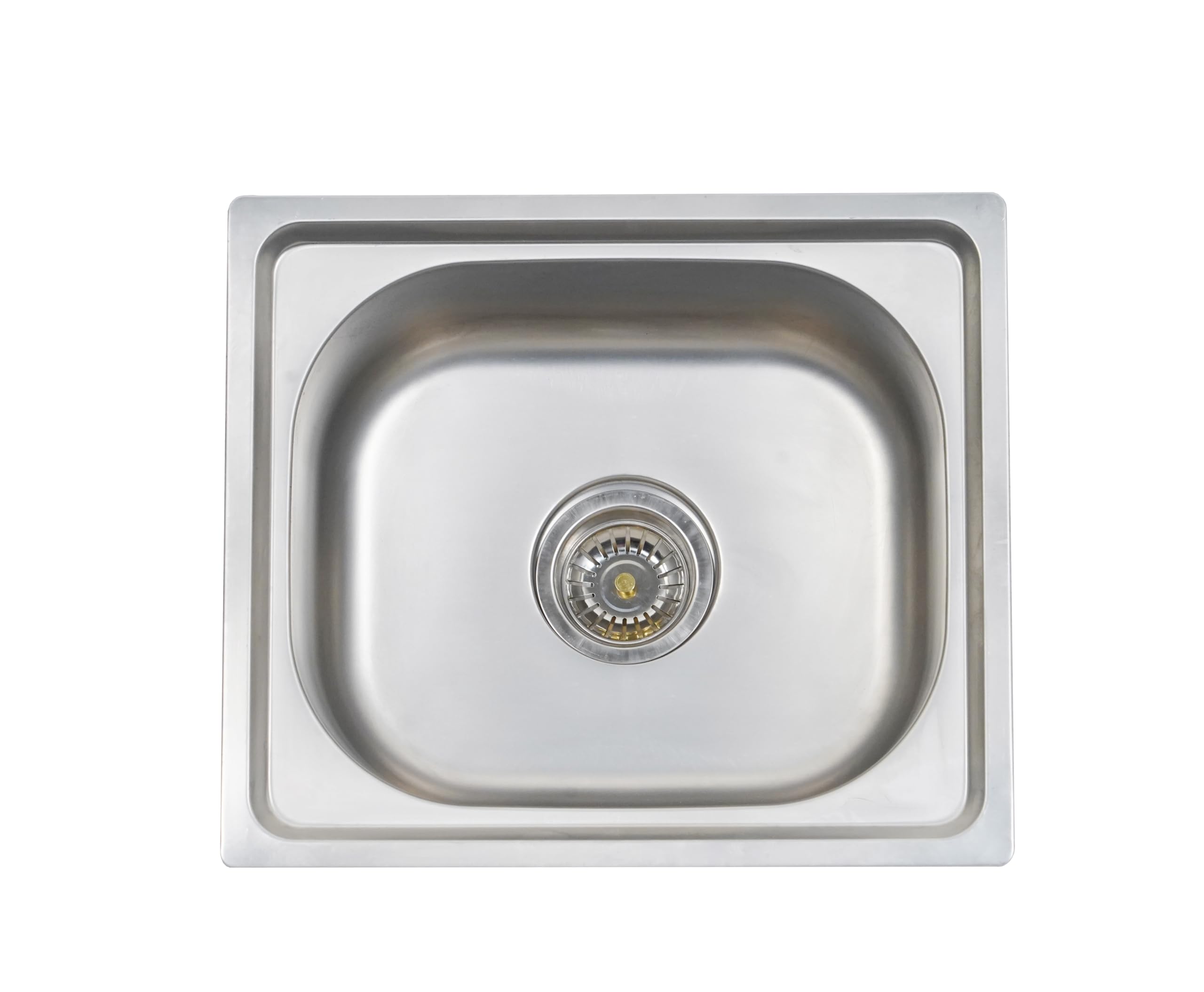 Bowls & More | 18" x16" x 8" | Single Bowl | Machine Made Kitchen Sink | Heavyduty Stainless Steel Kitchen Sink | Satin Finish (Silver) (B0DB62YZP1) Amazon Price History, Amazon Price Tracker