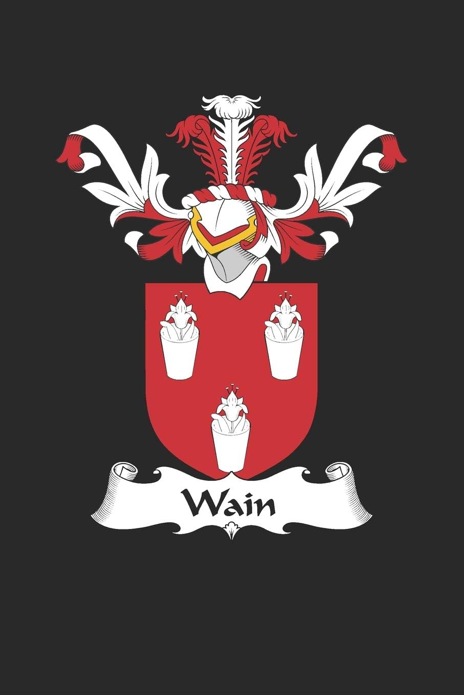 Wain: Wain Coat of Arms and Family Crest Notebook Journal (6 x 9 - 100 pages)
