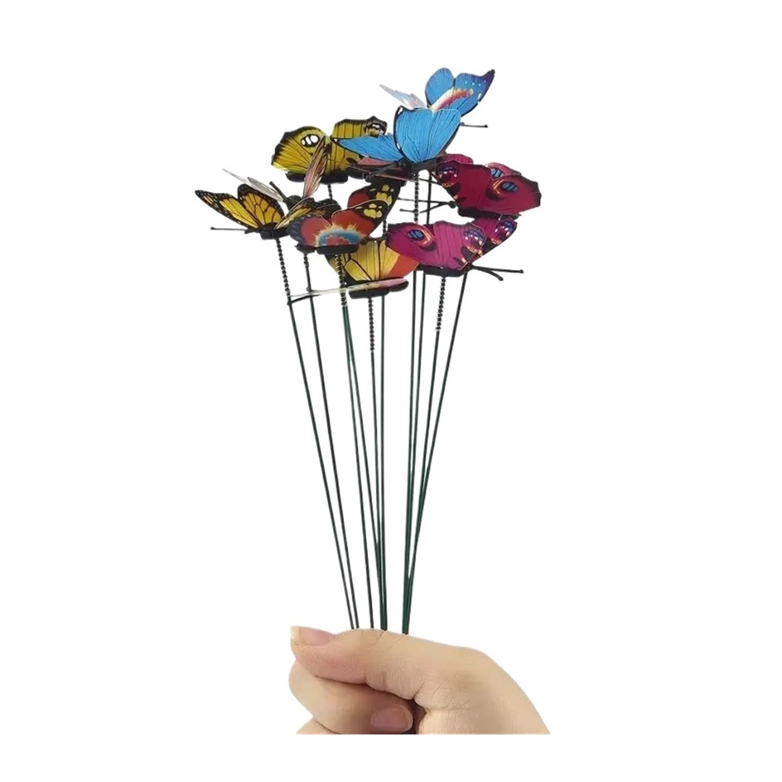 YUSUZH 15 Pcs Garden Yard Butterfly Ornaments for Garden Fence Decor