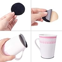 Vista 2 de Forro de papel autoadhesivo de terciopelo para cajones de joyas, tela para manualidades, despegar y pegar, negro, forro de terciopelo suave