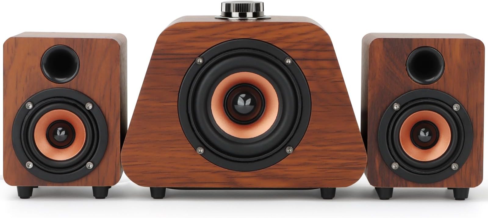PC Speaker Subwoofer Wired 2.1ch Computer Speaker Computer Laptop Stereo Loud & Rich Bass for Laptop, Tablet, Smartphone, USB Powered Computer Speaker (K02)