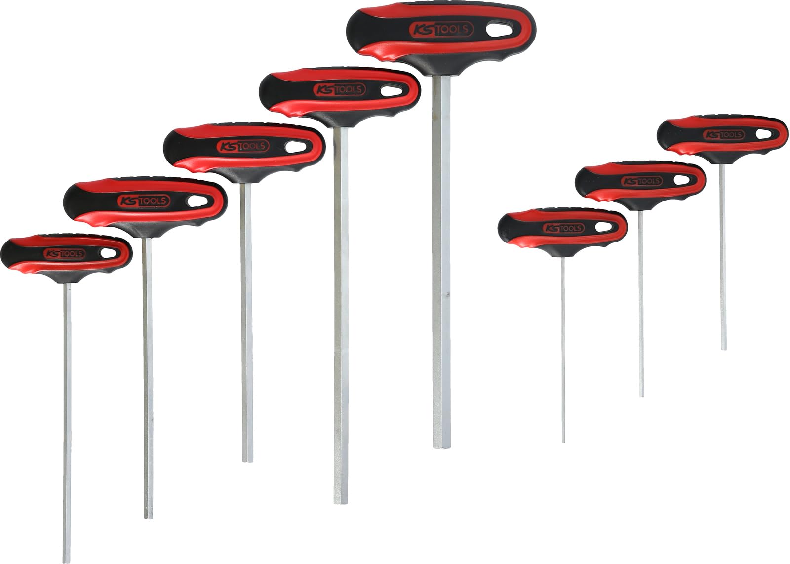 Image secondaire de Jeu de clés mâles en T KS TOOLS - 6 pans, acier chromé