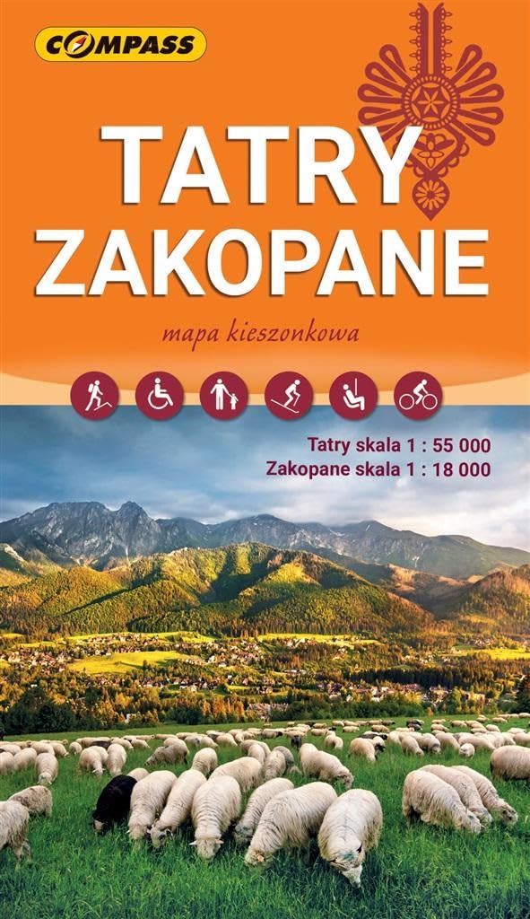 Tatry, Zakopane - kieszonkowa mapa laminowana - | 9788381845496