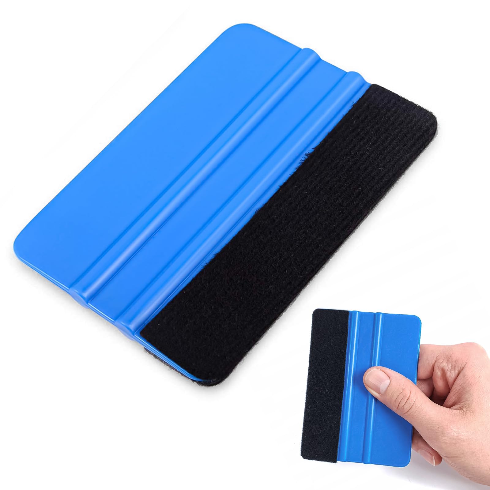Squeegee Smoothing Tools Car Vinyl Wrap, Wallpaper Wrap Vinyl for Cars, Window Film Tint Trimming Application Tool, Blue