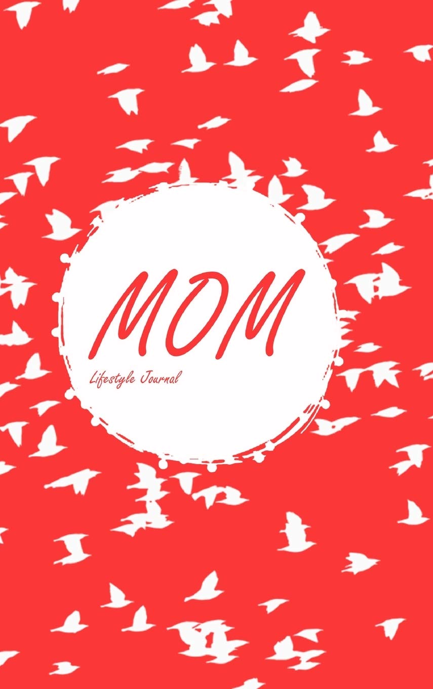 Mom Lifestyle Journal, Write-in Notebook, Dotted Lines, 288 Pages, Wide Ruled, Size 6 x 9 Inch (A5) Hardcover (Pink)