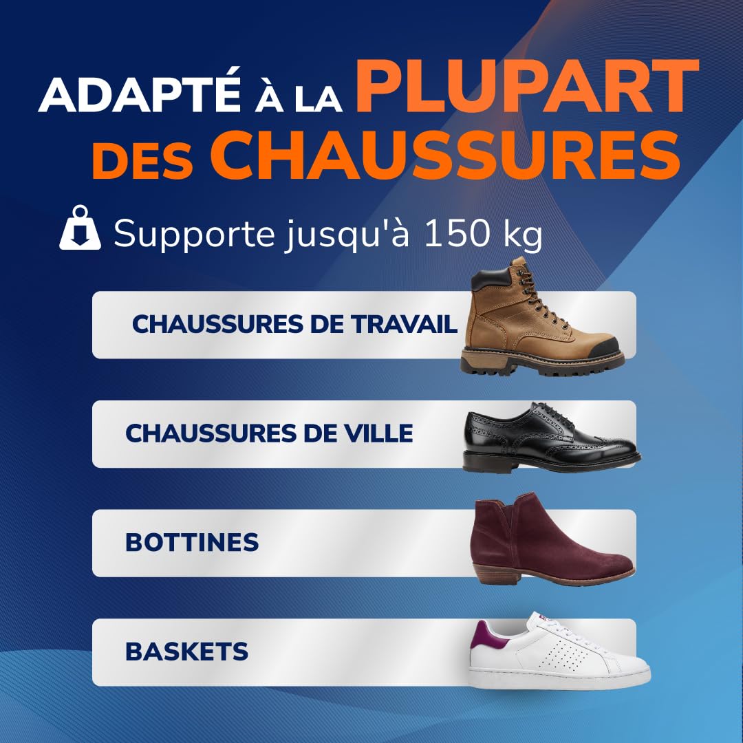 Dr. Scholl’s Semelles Orthopédiques Advanced Hommes/Femmes, Pour Chaussures de Travail et Bottes, Soulagent la Fasciite Plantaire, Soutiennent voûte et pieds plats, Absorbent les chocs, jusqu’à 150kg