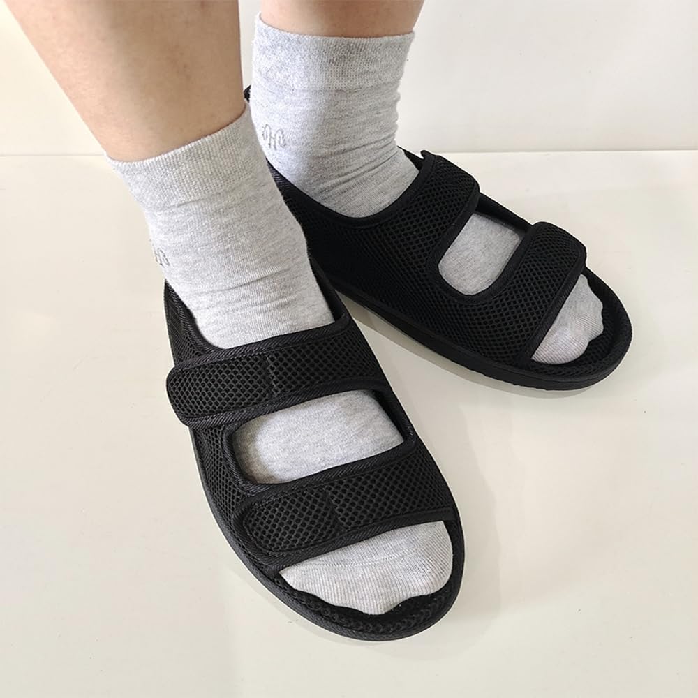 Scarpe Diabetiche Extra Larghe, Sandali Ortopedici, Scarpe Larghe per Anziani, Scarpe Terapeutiche Unisex per Piedi Sensibili