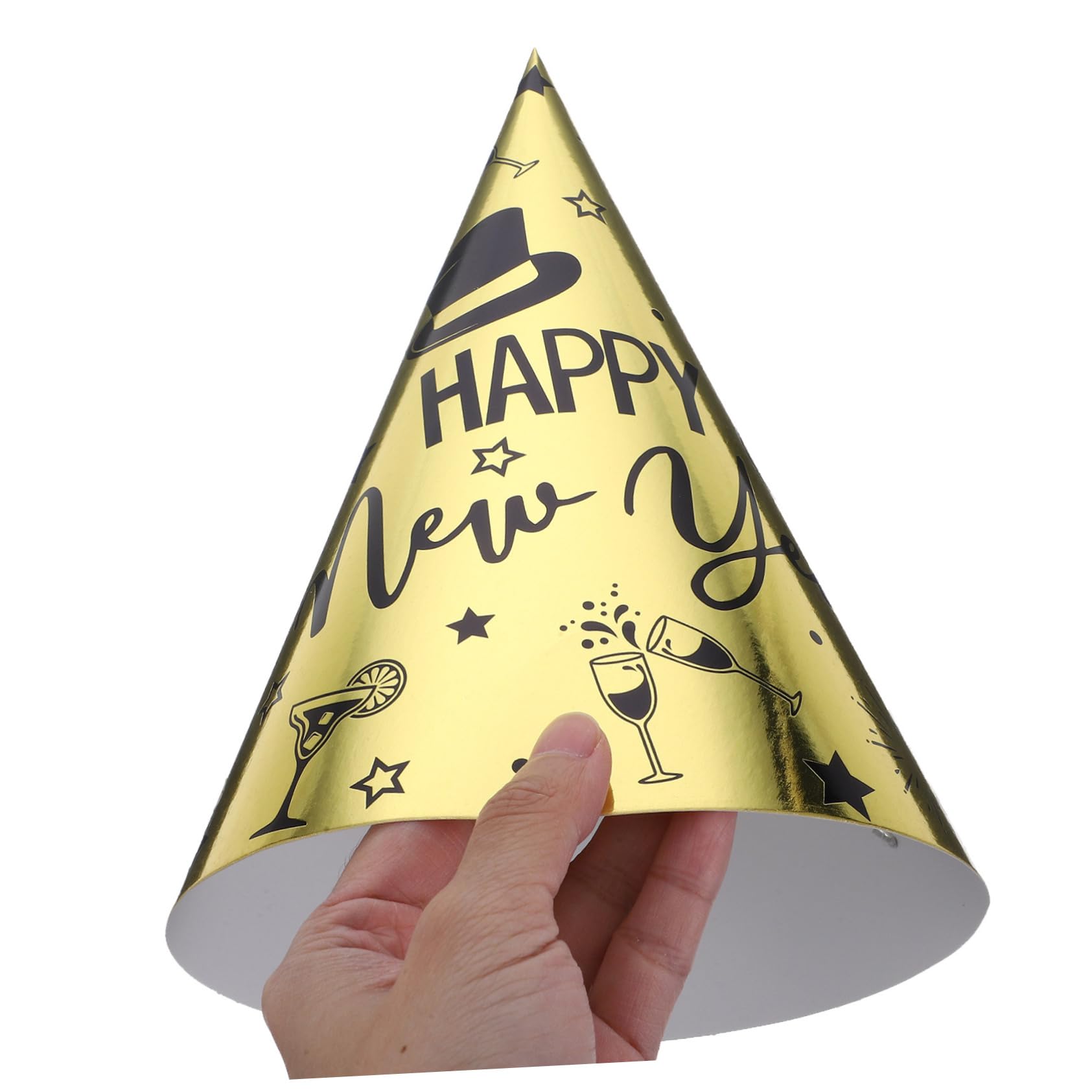 CHILDWEET 30stücke Partyhüte Für Silvester Papierkegelhüte Als Silvesterparty-zubehör Dekorationen Für Junge Mädchen Und Erwachsene in Verschiedenen Farben Bastelhut Zum Neujahr