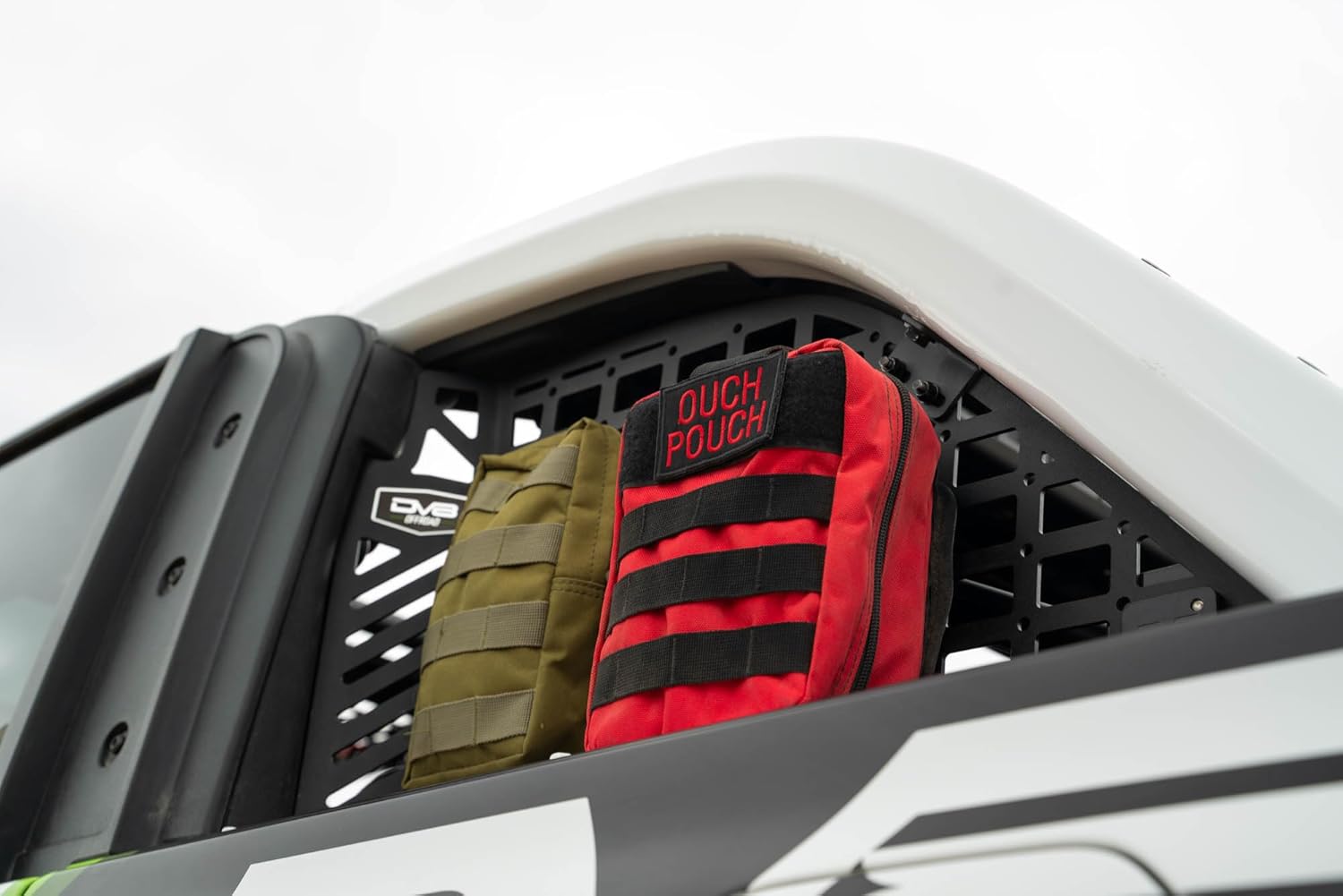 DV8 Offroad Pocketed Rear Window Molle Panels for 2021-2026 Ford Bronco | Versatile Mounting Solutions | Molle Design | M6 Slots for Carriage Bolts | Mounts Gear on Both Sides of The Panels