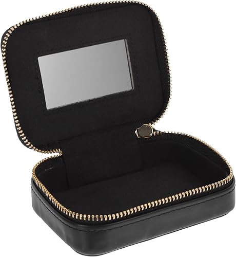 Miniatura 4 de Kichvoe Estuche de cuero para lápiz labial, lindo soporte para lápiz labial, mini bolsa de maquillaje de cuero, bolsa de almacenamiento portátil