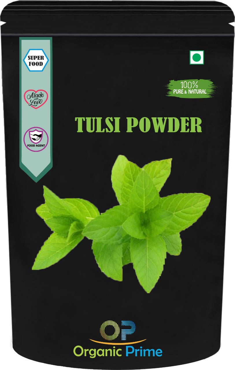 Organic Prime Tulsi Leaf Powder | Holy Basil Leaf Powder - 500 GM by Organic Prime