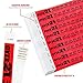 500 WristCo Over 21 Neon Red Tyvek Wristbands for Events - ¾” x 10” - Waterproof Recyclable Comfortable Tear Resistant Paper Bracelets Wrist Bands for Concerts Festivals Admission Party