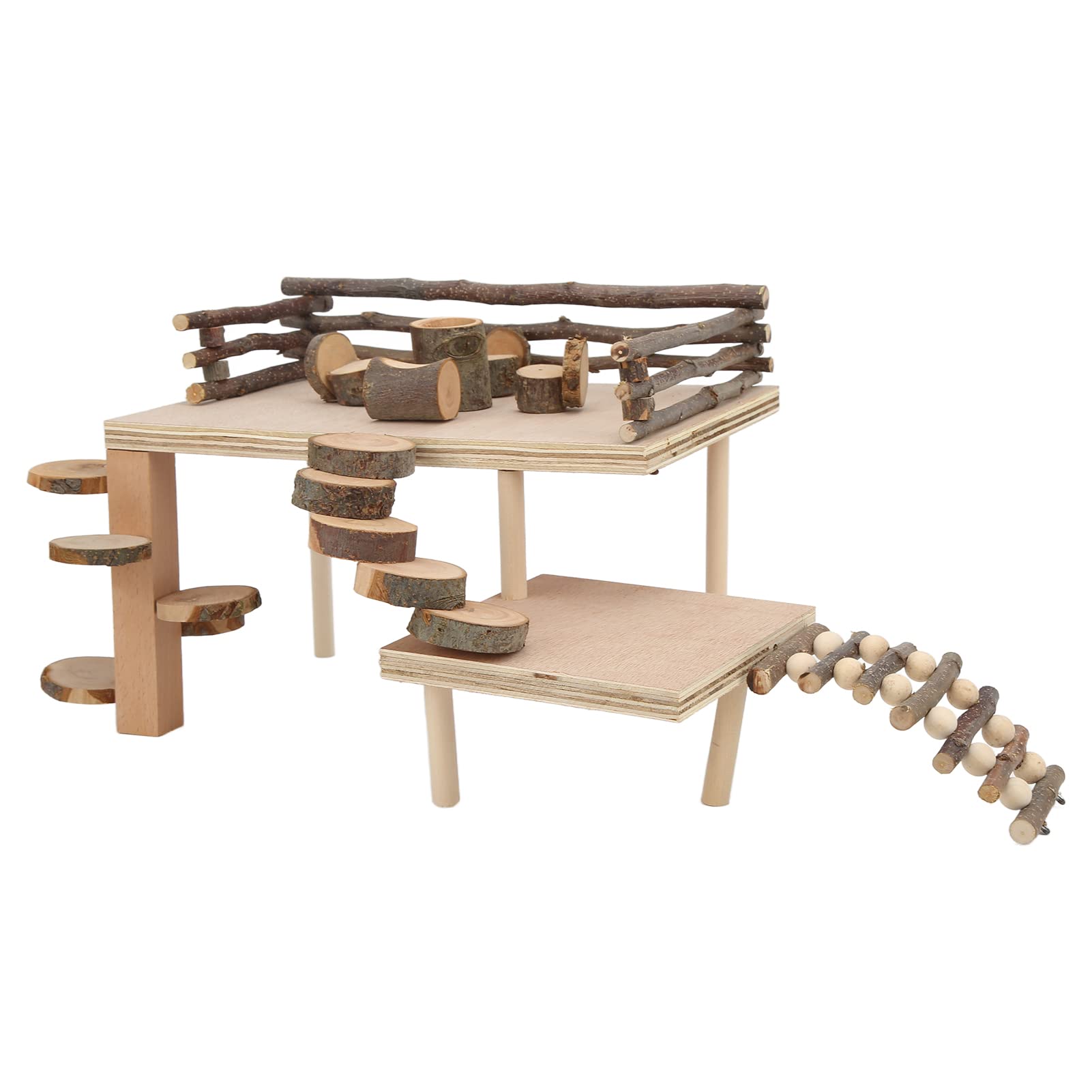 Set da gioco per criceti in legno naturale di arrampicata per criceti per piccoli animali domestici