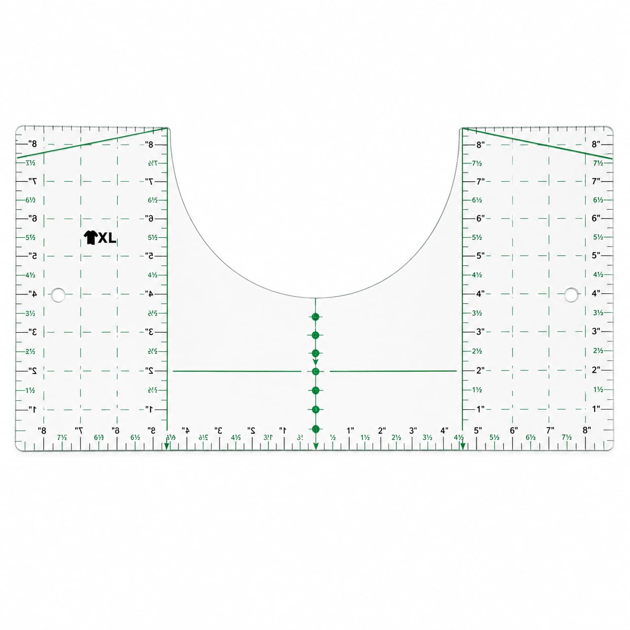 Sikiwagz Transparent (Upgraded - Xl Size) T-Shirt Ruler Guide: Vinyl Alignment Tool For Dtf/Htv. Premium Clear Acrylic Ensures Precise Centering & Left Chest Logo Placement. Ideal For Professional Heat Press Projects