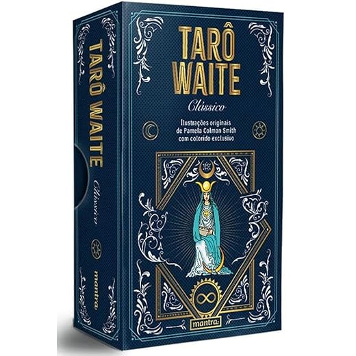 Tarô waite clássico – Deck com 78 cartas ilustradas por Pamela Colman Smith