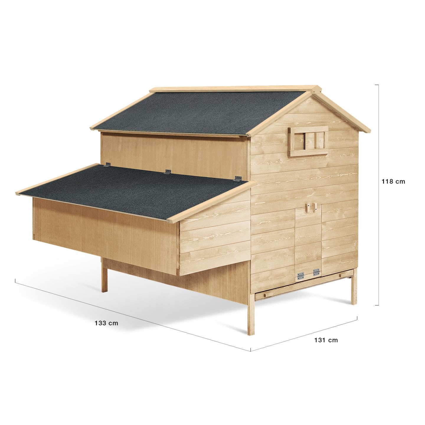 IDMarket - Poulailler Chalet XXL pour Poules avec pondoir en Bois